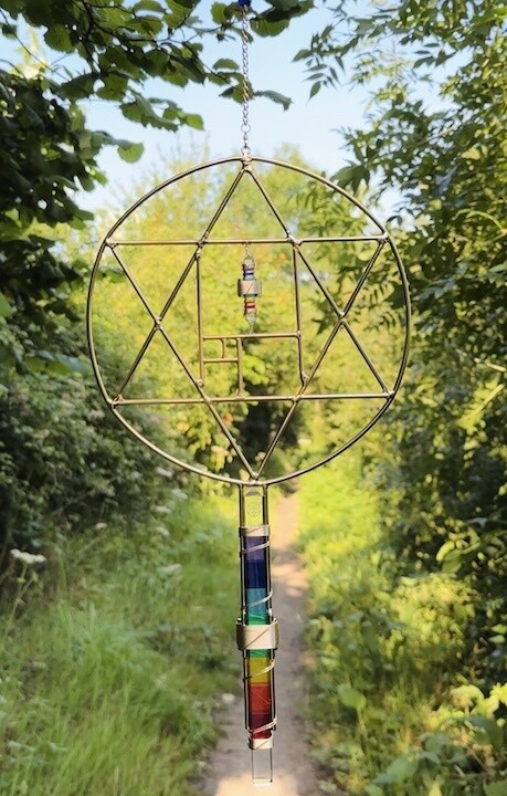 Buddha Maitreya the Christ Dharma Etheric Weaver Wand in Rainbow or 7 Rays