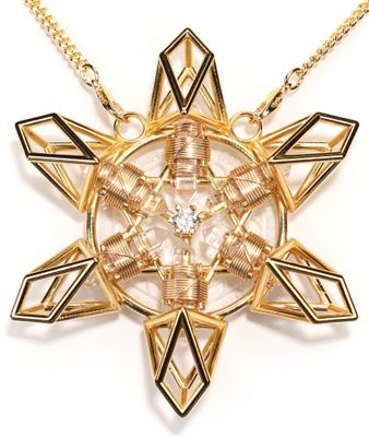 Buddha Maitreya the Christ 24k Gold-plated Sacred Heart Shambhala Star with 12K Gold-fill wire Buddha Maitreya the Christ 24k Gold-plated Sacred Heart Shambhala Star with 12K Gold-fill wire