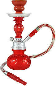 11&quot; Venetian 1Hose Hookah Red
