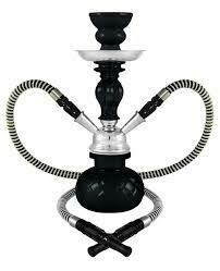 11&quot; Venetian 2Hose Hookah Black