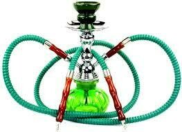 11&quot; Venetian 2Hose Hookah Green