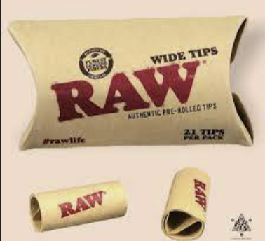 Raw Wide Tips 21 Pk