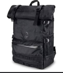Skunk Roll Up Backpack Black