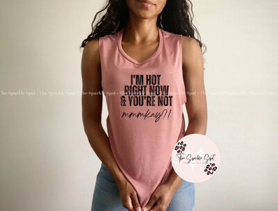 I’m Hot Right Now Graphic Screen Print Tee