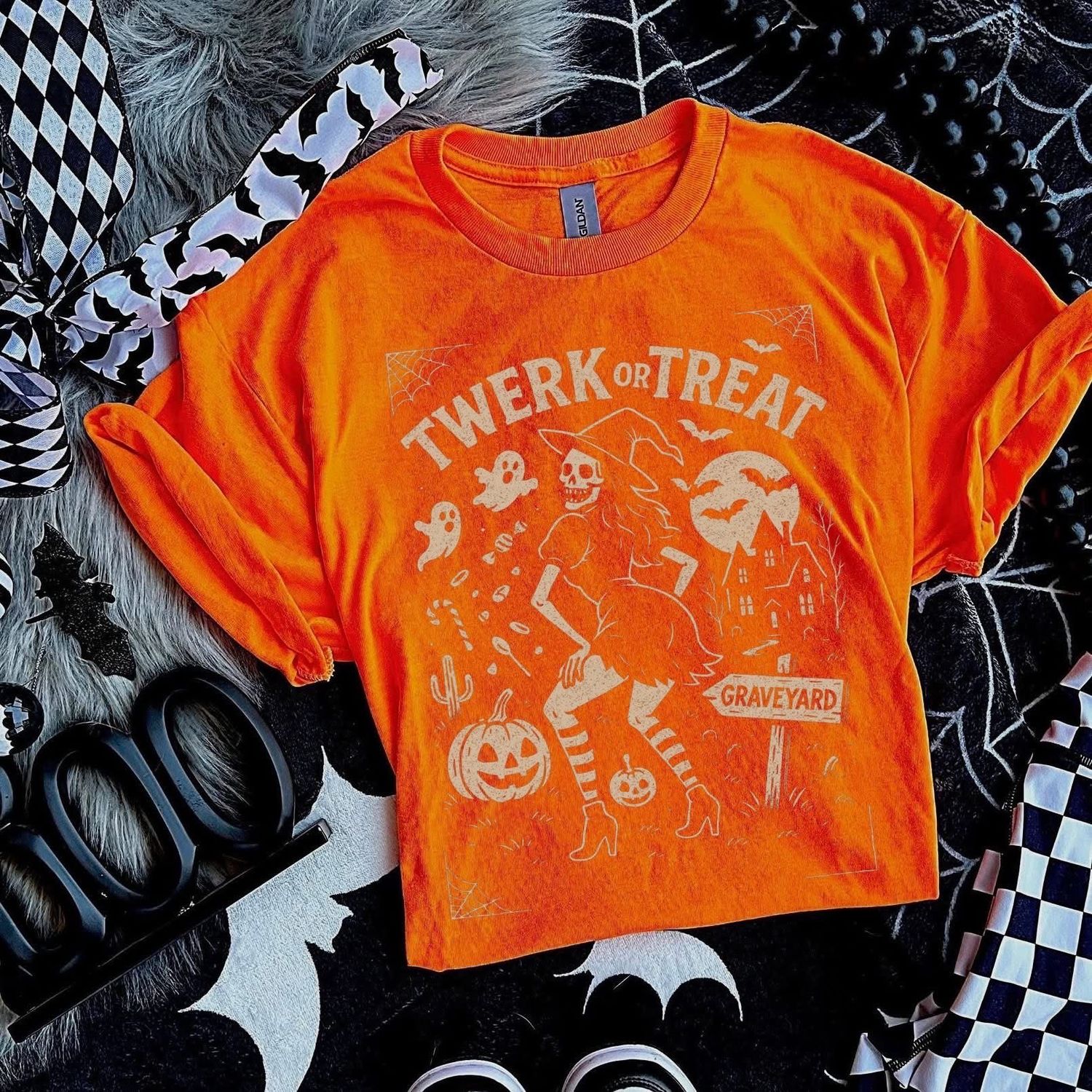 Twerk Or Treat Graphic Tee Shirt