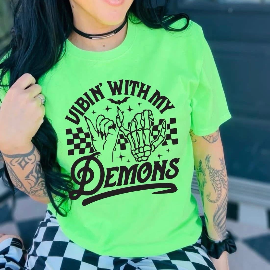 Vibin’ With My Demons Graphic Tee Shirt