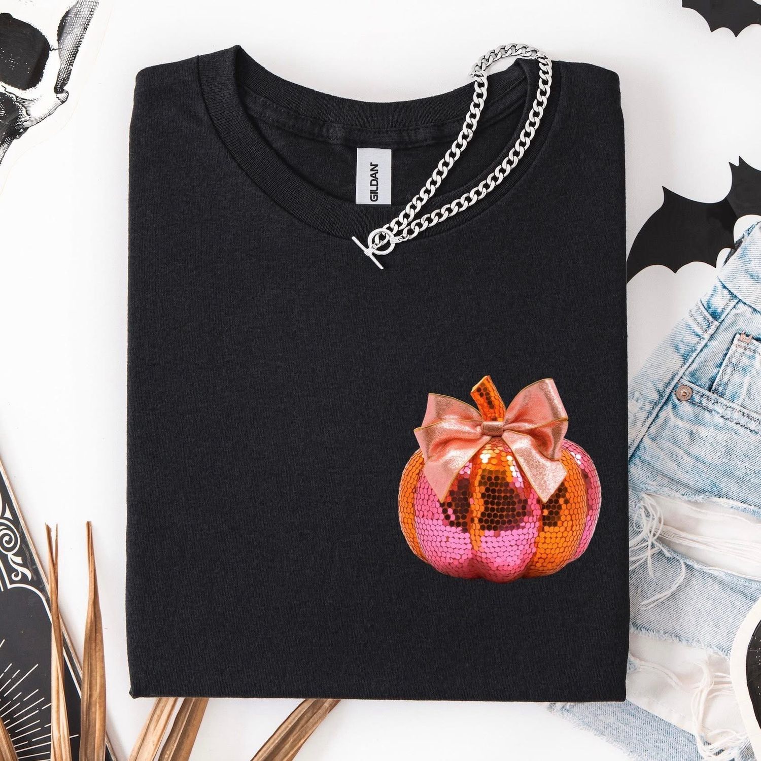 Disco Pumpkin (Pocket-sized) Graphic Tee