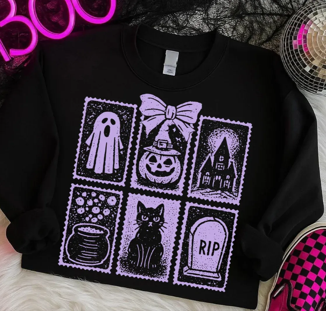 Spooky Stamps Graphic Tee