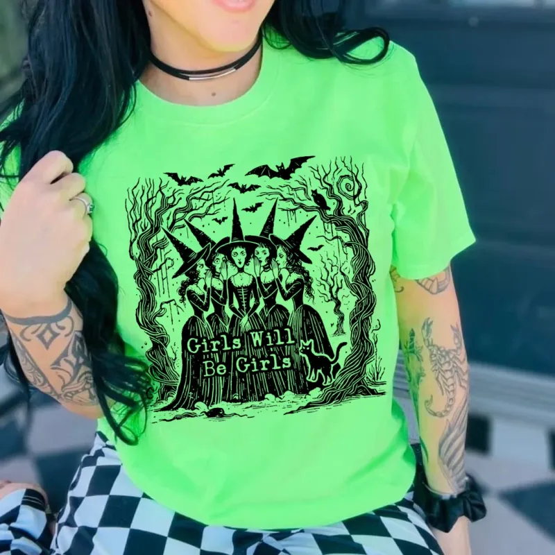 Girls Will Be Girls Witches Graphic Tee