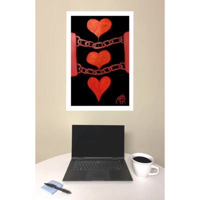 Chained Heart by Reaper The Storyteller - Luster Print 11 x 17
