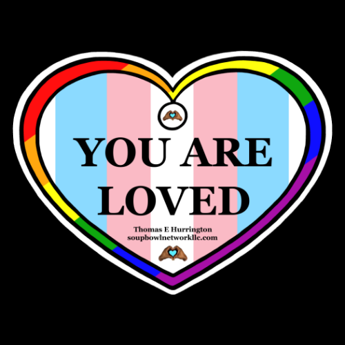 LGBTQIA2s+ Heart 2 Heart-shaped Vinyl Sticker