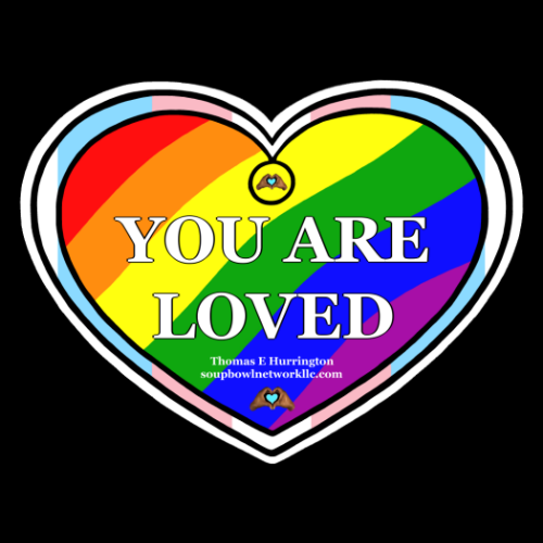 LGBTQIA2s+ Heart-shaped Vinyl Sticker
