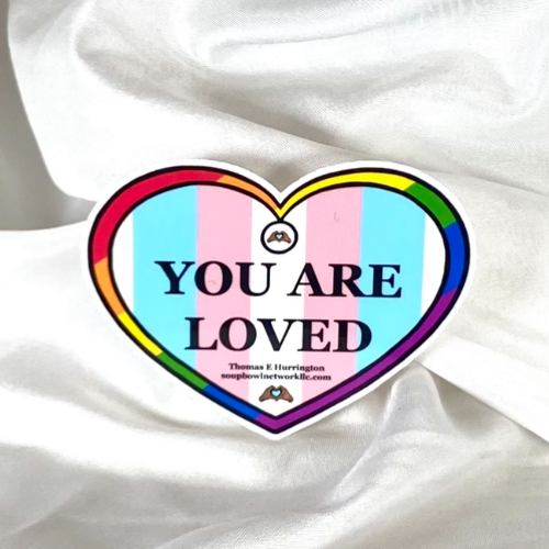 LGBTQIA Heart 2 Heart-shaped Vinyl Sticker