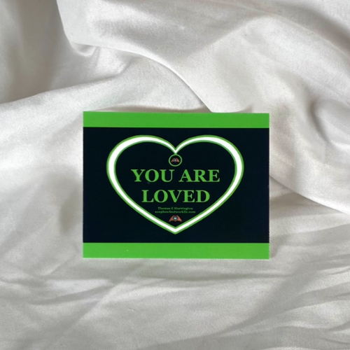 “You Are Loved” Green Vinyl Sticker