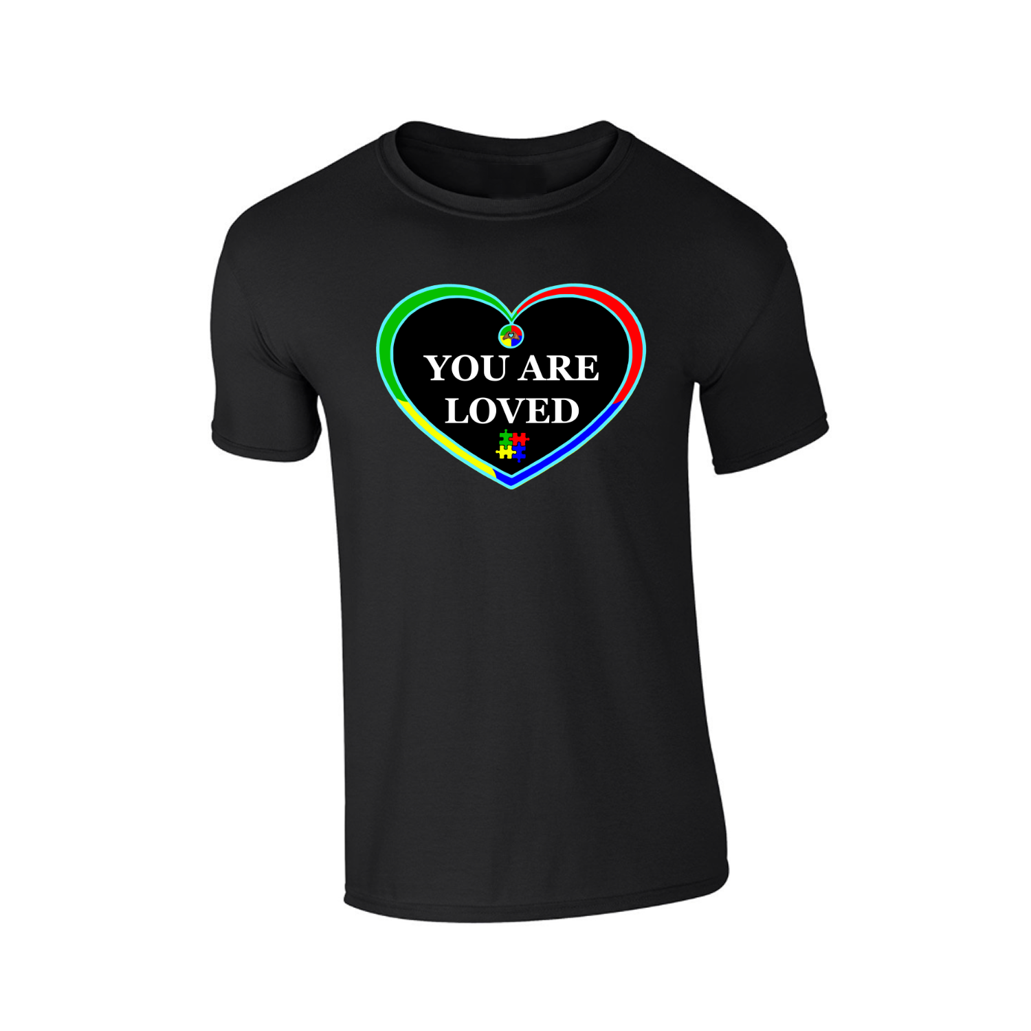 Pride Love Heart-Shaped T-Shirt