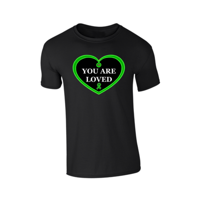 Mental Health Awareness Heart-Shaped T-Shirt