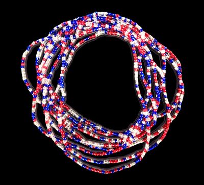 4th of July waist beads