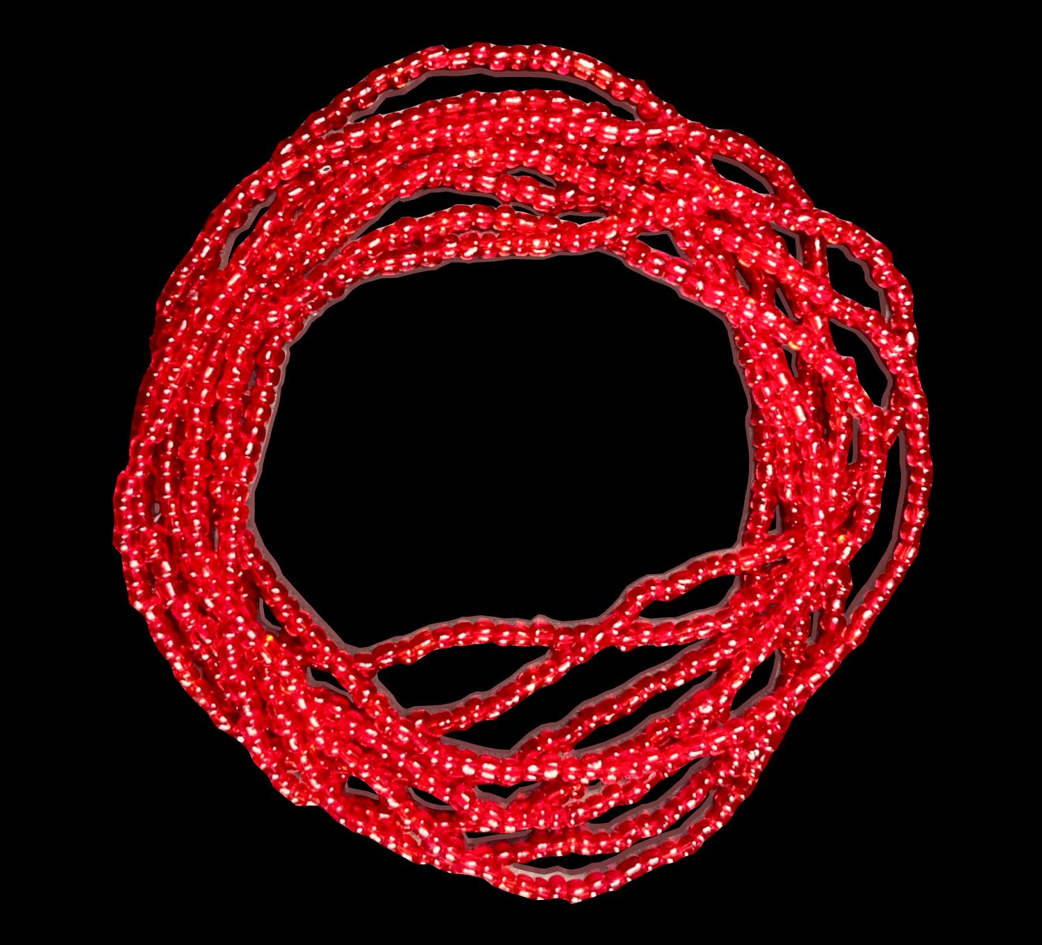 Ruby Red waist beads