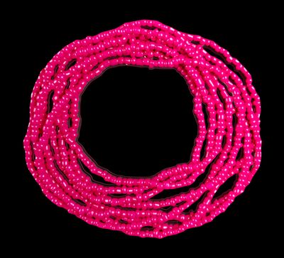 Hot Pink waist beads