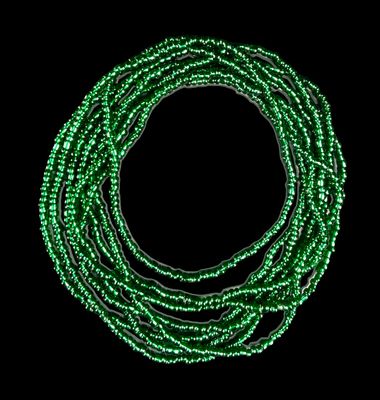 Pine Green waist beads