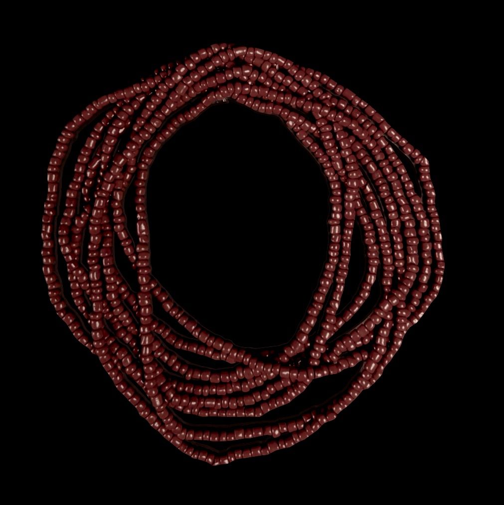 Dark Chocolate waist beads