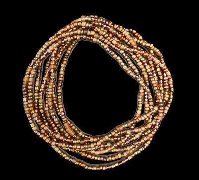 Brown waist beads