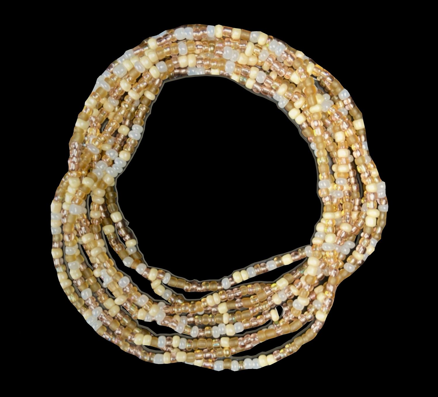 Beige Cream Waist Bead