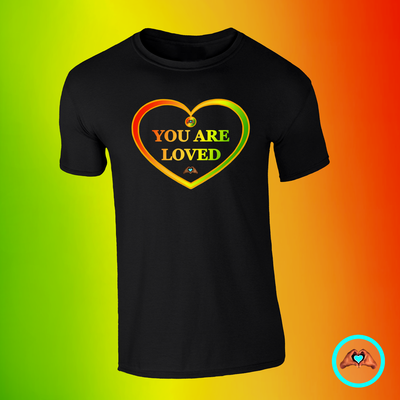 One Love&quot;You Are Loved&quot;  Heart-Shaped T-Shirt