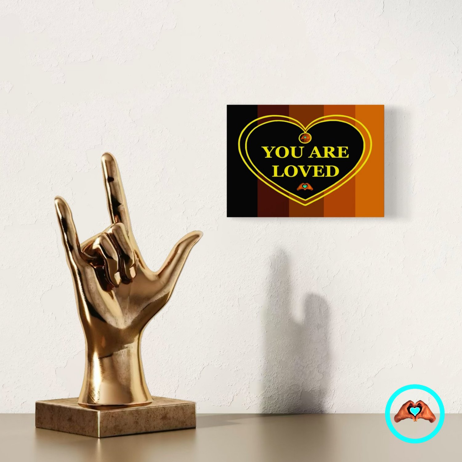 Melanin Love Heart Luster Print 5 × 7