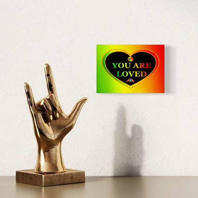 One Love Heart Luster Print 5 × 7