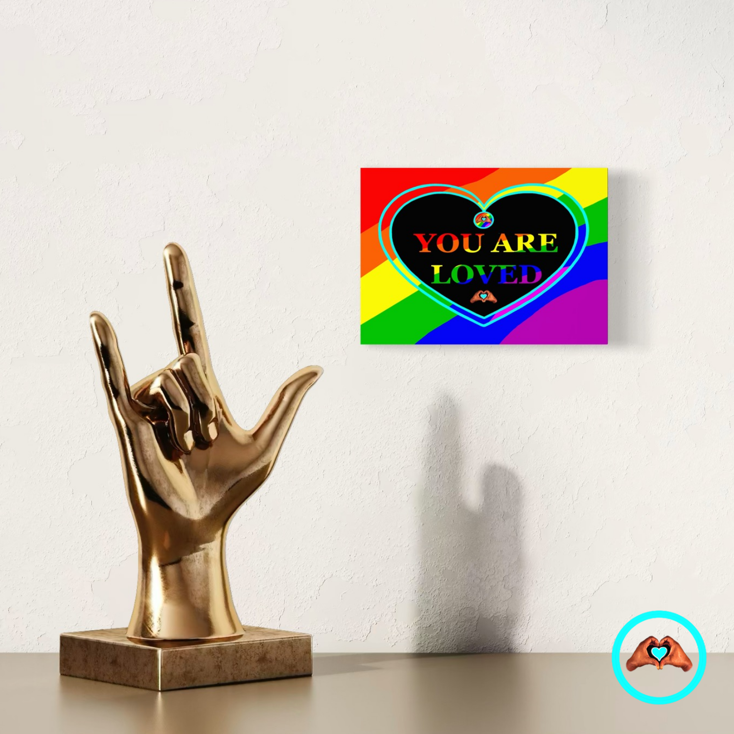 Pride Love Heart Luster Print 5 × 7