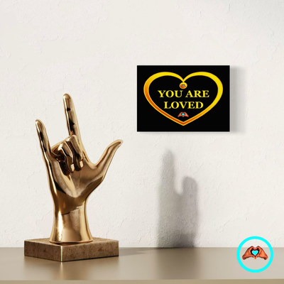 Yellow Passion Heart Luster Print 5 × 7
