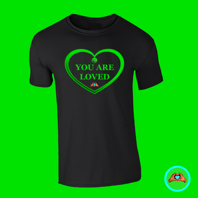 Green Passion Heart-Shaped T-Shirt