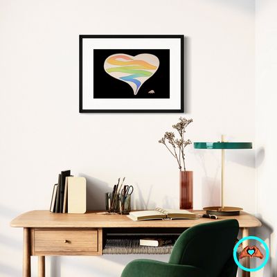 Wrapped In Love Luster Print in sizes 11 × 17