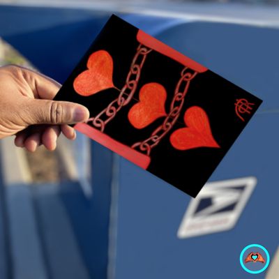 Chained Heart Postcard 5x7