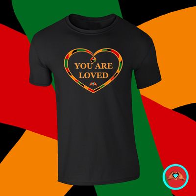 “You Are Loved” Heart Shaped T-Shirts