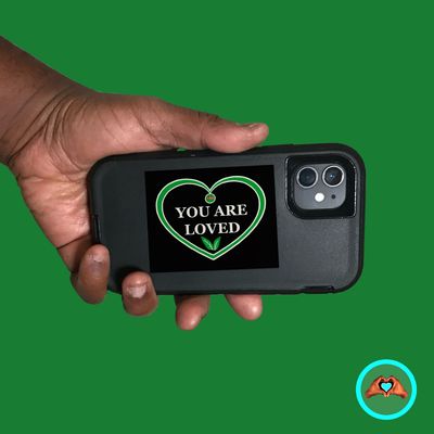 Plant-Based Love Vinyl Heart Sticker