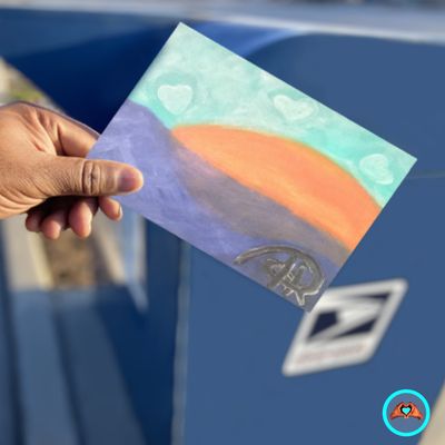 Love At Sunset Postcard 5x7