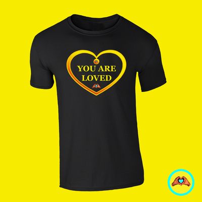 “You Are Loved” Heart Shaped T-Shirts