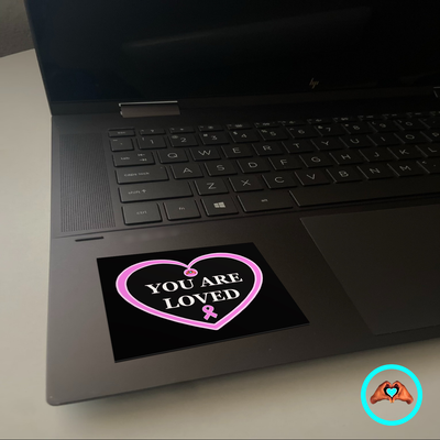 Breast Caner Awareness Vinyl Heart Sticker