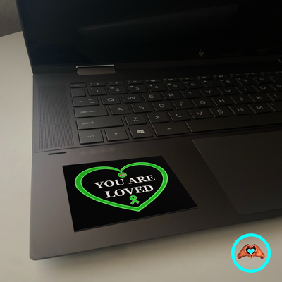 Mental Health Awareness "You Are Loved" Heart Vinyl Sticker
