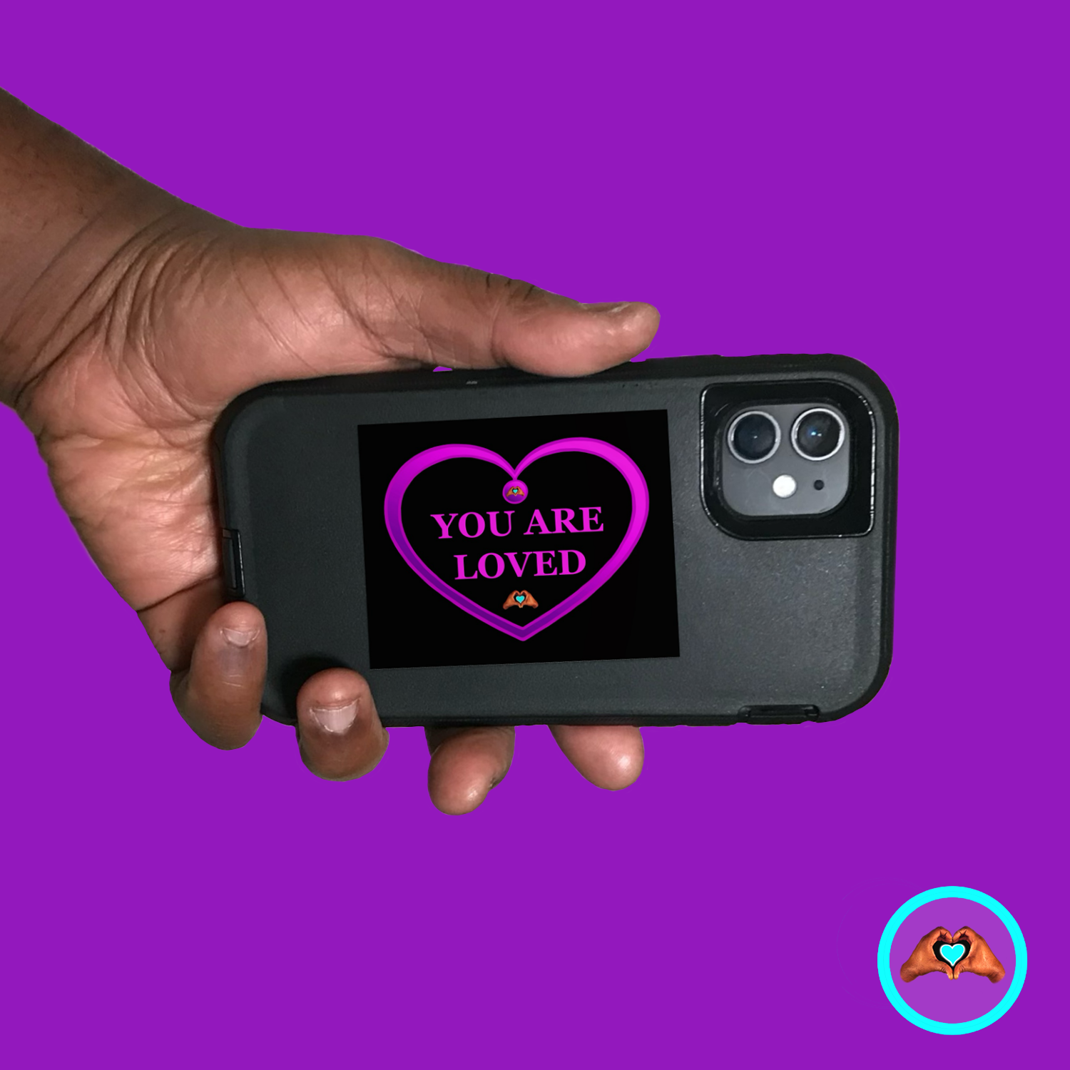 Purple Heart Vinyl Sticker