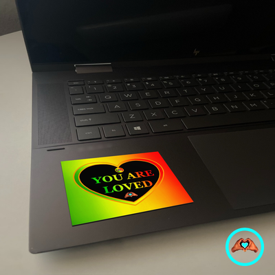 One Love “You Are Loved” Heart Vinyl Sticker