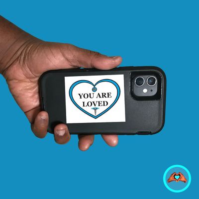 Medical Professional Vinyl Heart Sticker