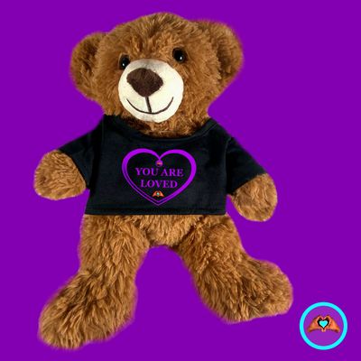 Purple “You Are Loved” Heart Teddy Bear