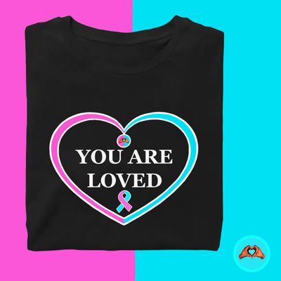 SIDS Awareness "You Are Loved" Heart T-Shirt