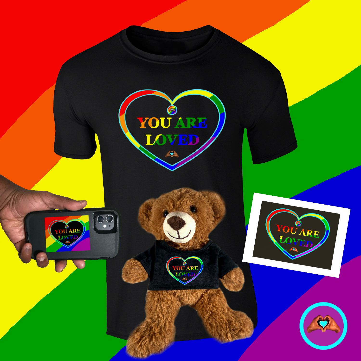 Pride "You Are Loved" Heart Bundle