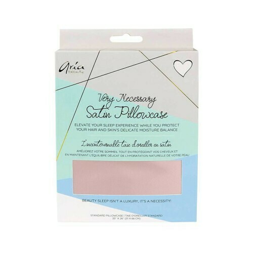 Aria Beauty Satin Pillowcase - Pink Aria Beauty Satin Pillowcase - Pink