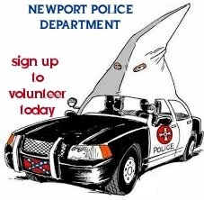 T-shirt Newport Police Wants You!