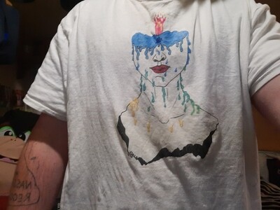 T-shirt Melting lady